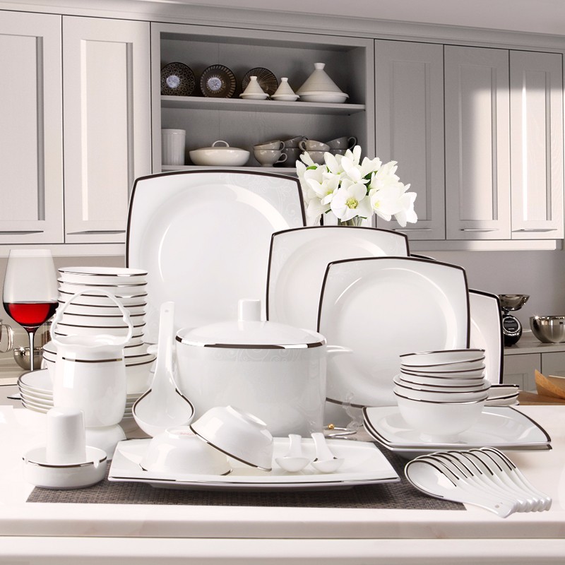 马卡龙陶瓷餐具日式韩式碗碟盘套装