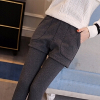 2015夏季薄款八九分裤 弹力小脚直筒女裤 大码显瘦彩色休闲裤